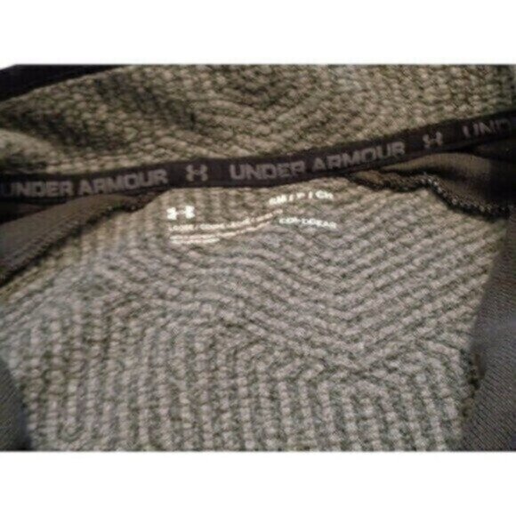Under Armour men's small black/gray 1/4 zip Coldgear fleece pullover - Picture 3 of 4